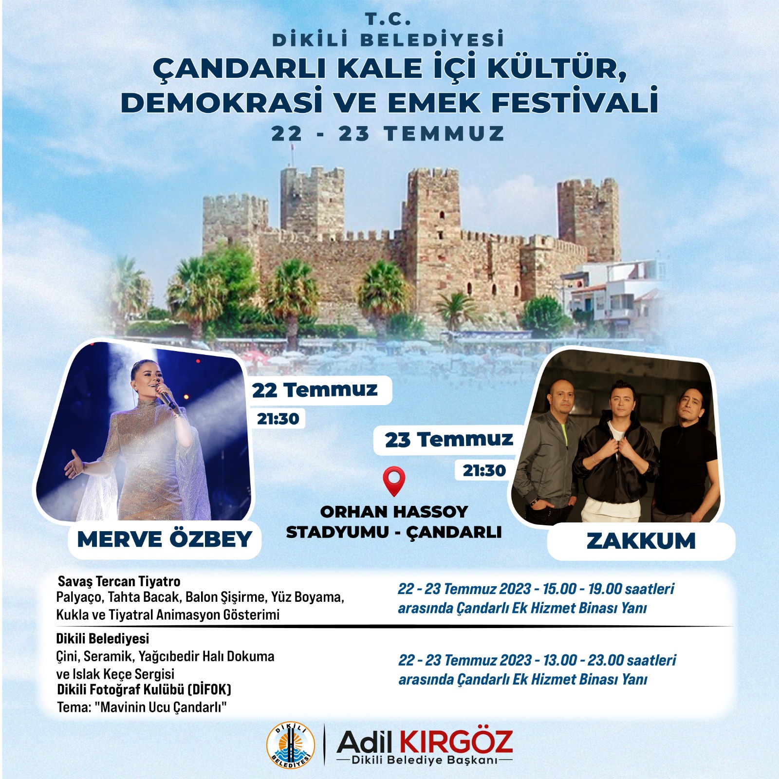 FESTİVAL HEYECANI ÇANDARLI'DA BAŞLIYOR
